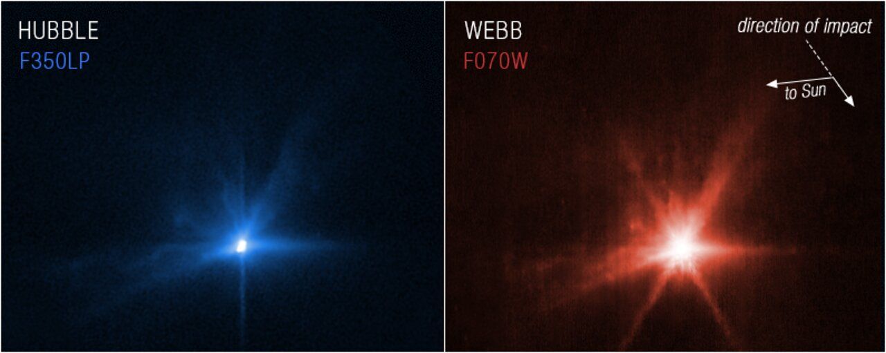 L’impact de la sonde spatiale DART avec un astéroïde et ce qui s’ensuivit en images