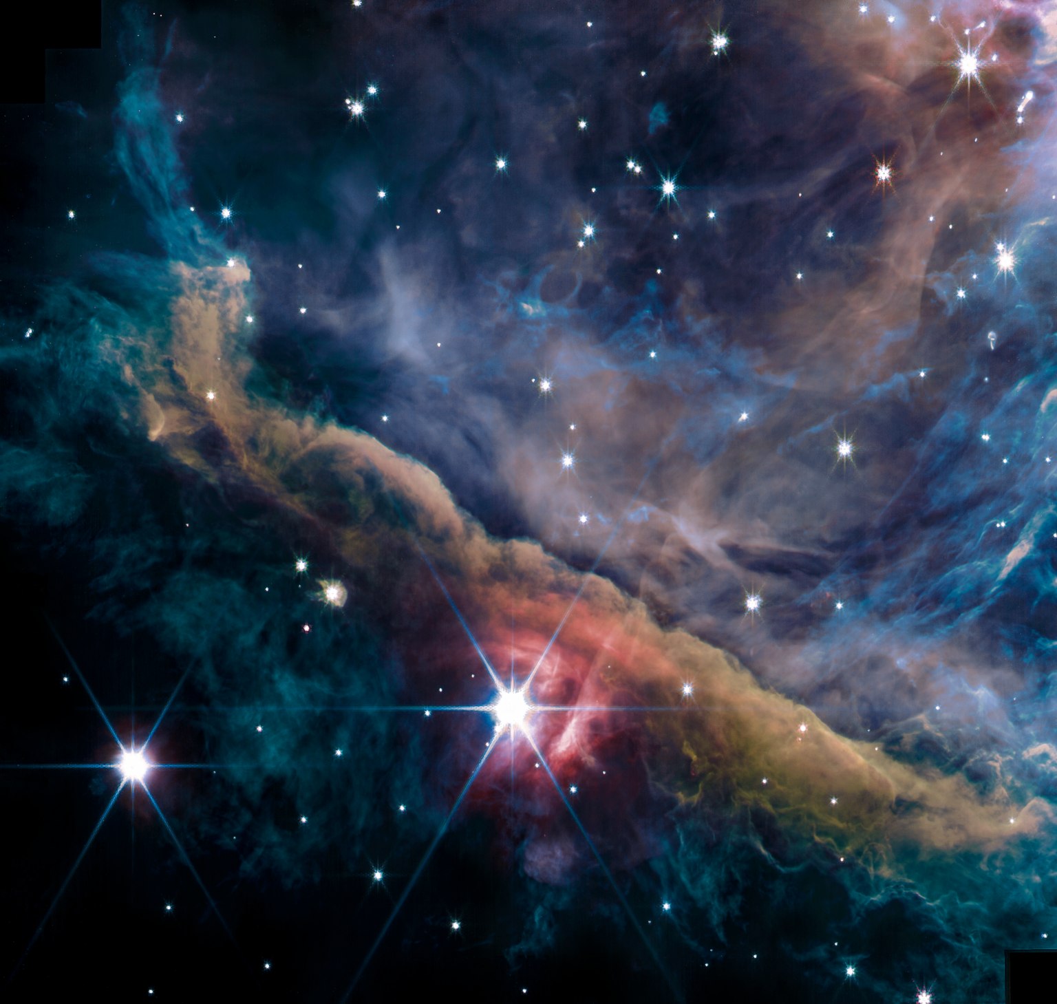 James-Webb a scruté en détail l’intérieur de la nébuleuse d’Orion
