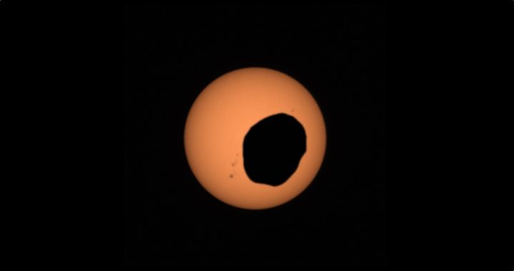 Regardez une éclipse du Soleil filmée sur Mars