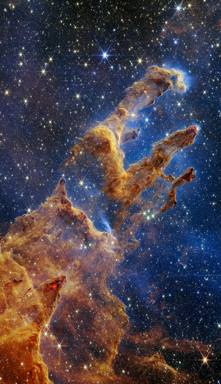 Le télescope James-Webb nous dévoile l’intérieur des iconiques « piliers de la création »